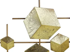 Decorazione da parete FLEROVIUM Metallo 45 cm Oro