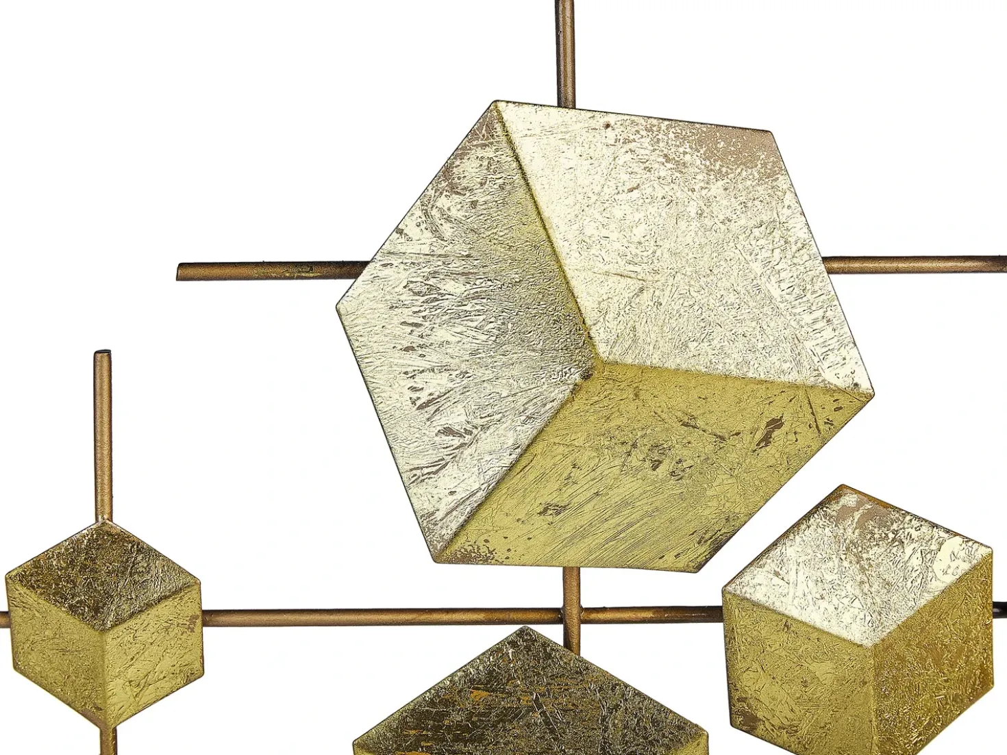 Decorazione da parete FLEROVIUM Metallo 45 cm Oro
