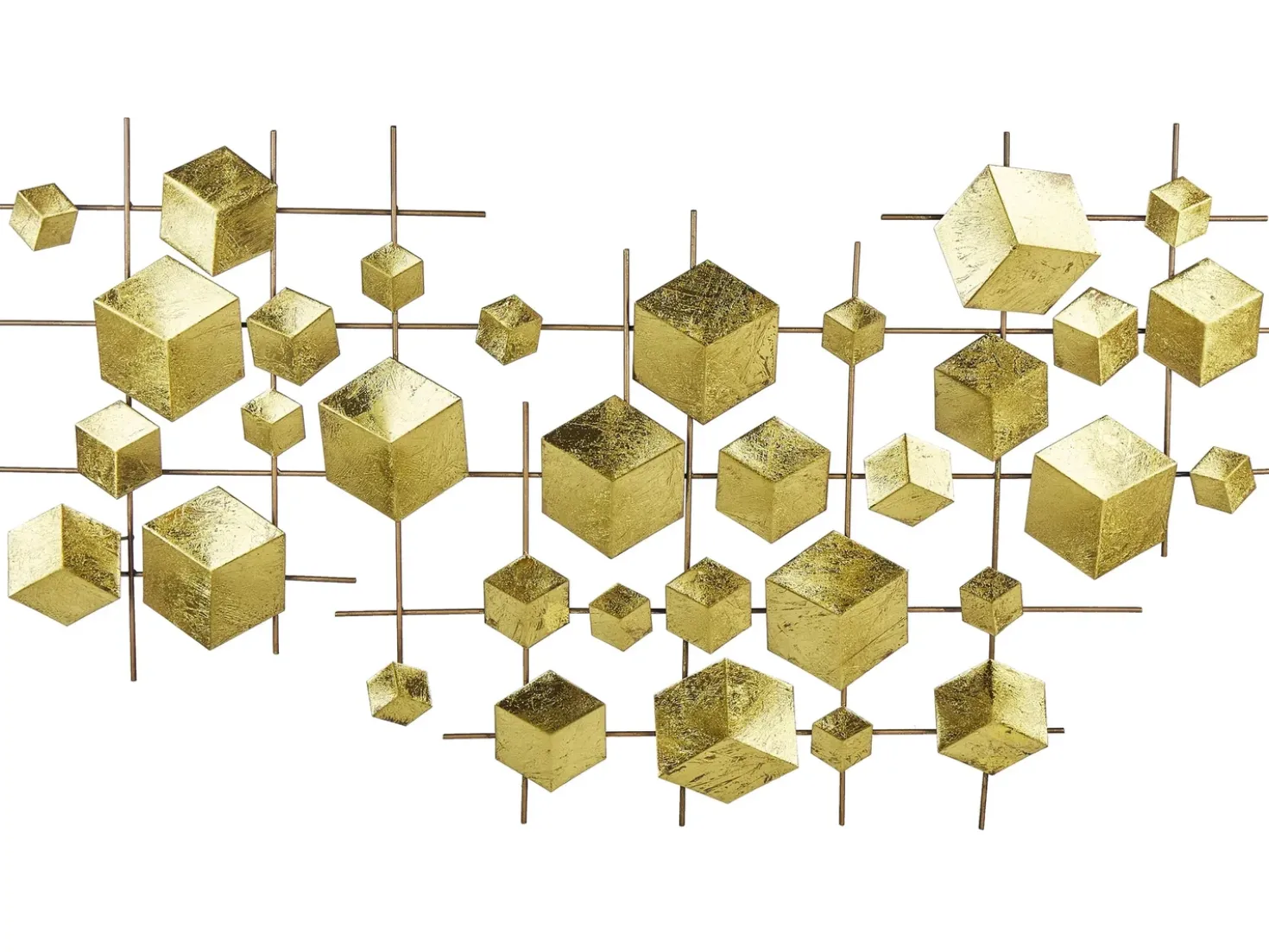 Decorazione da parete FLEROVIUM Metallo 45 cm Oro