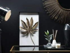 Decorazione da parete Foglia CURIUM Metallo 50 cm Multicolore