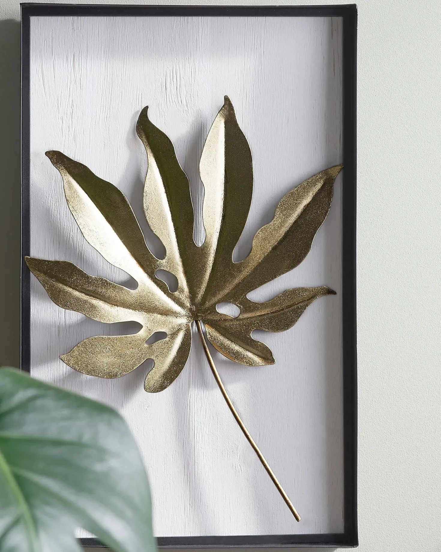Decorazione da parete Foglia CURIUM Metallo 50 cm Multicolore