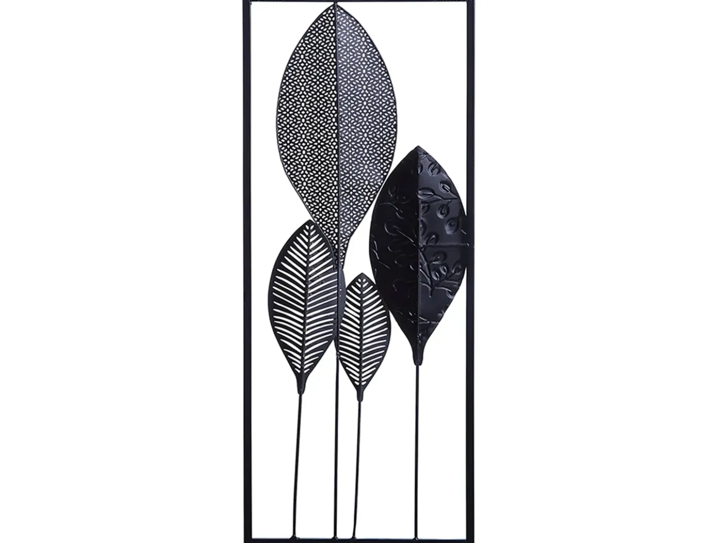 Decorazione da parete Foglia PLATINUM Metallo 75 cm Multicolore