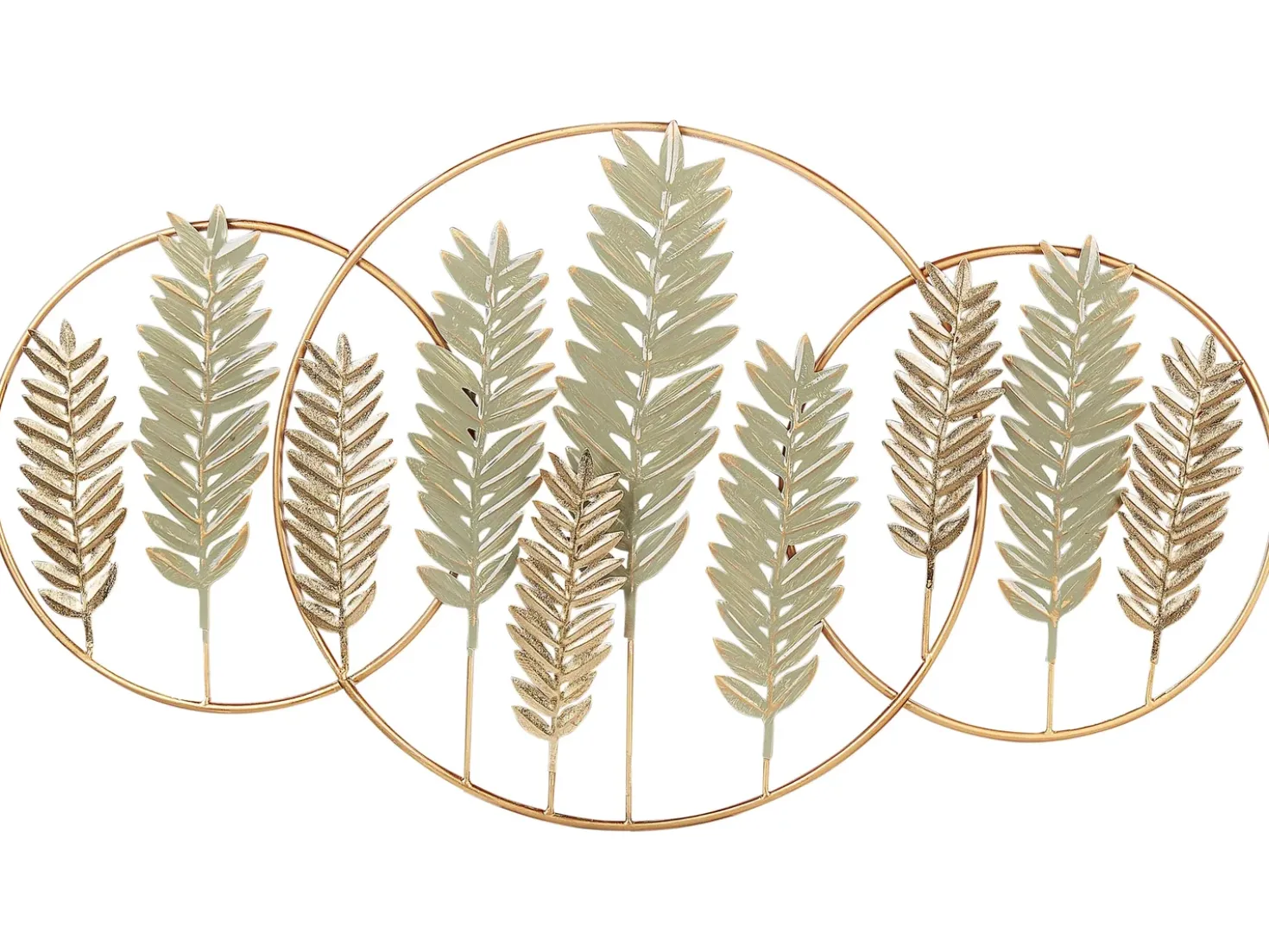 Decorazione da parete Foglia COPERNICIUM Metallo 50 cm Oro