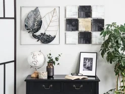 Decorazione da parete Foglia RHENIUM Metallo 50 cm Multicolore