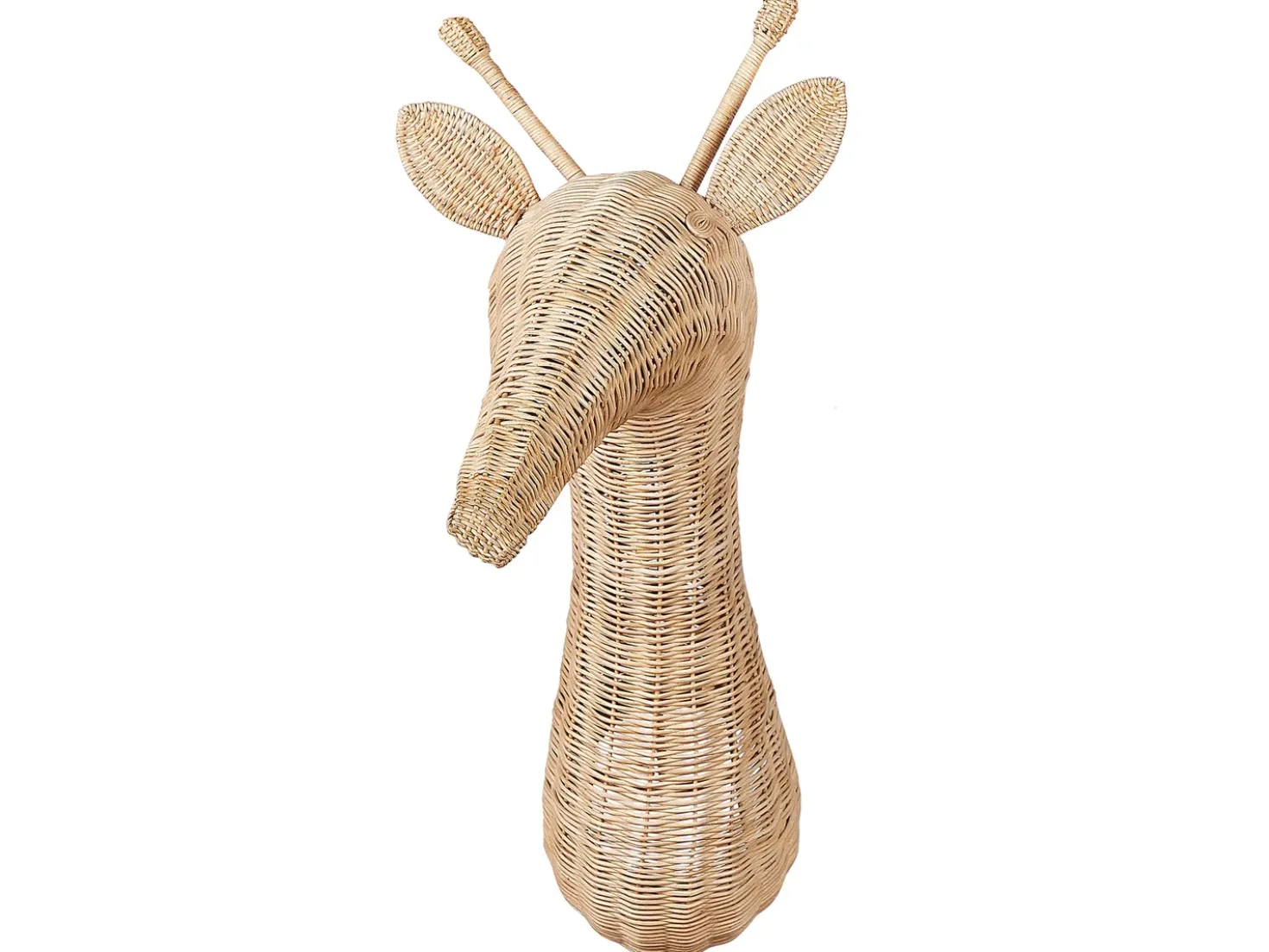 Decorazione da parete Giraffa BANANEC Rattan 83 cm Naturale
