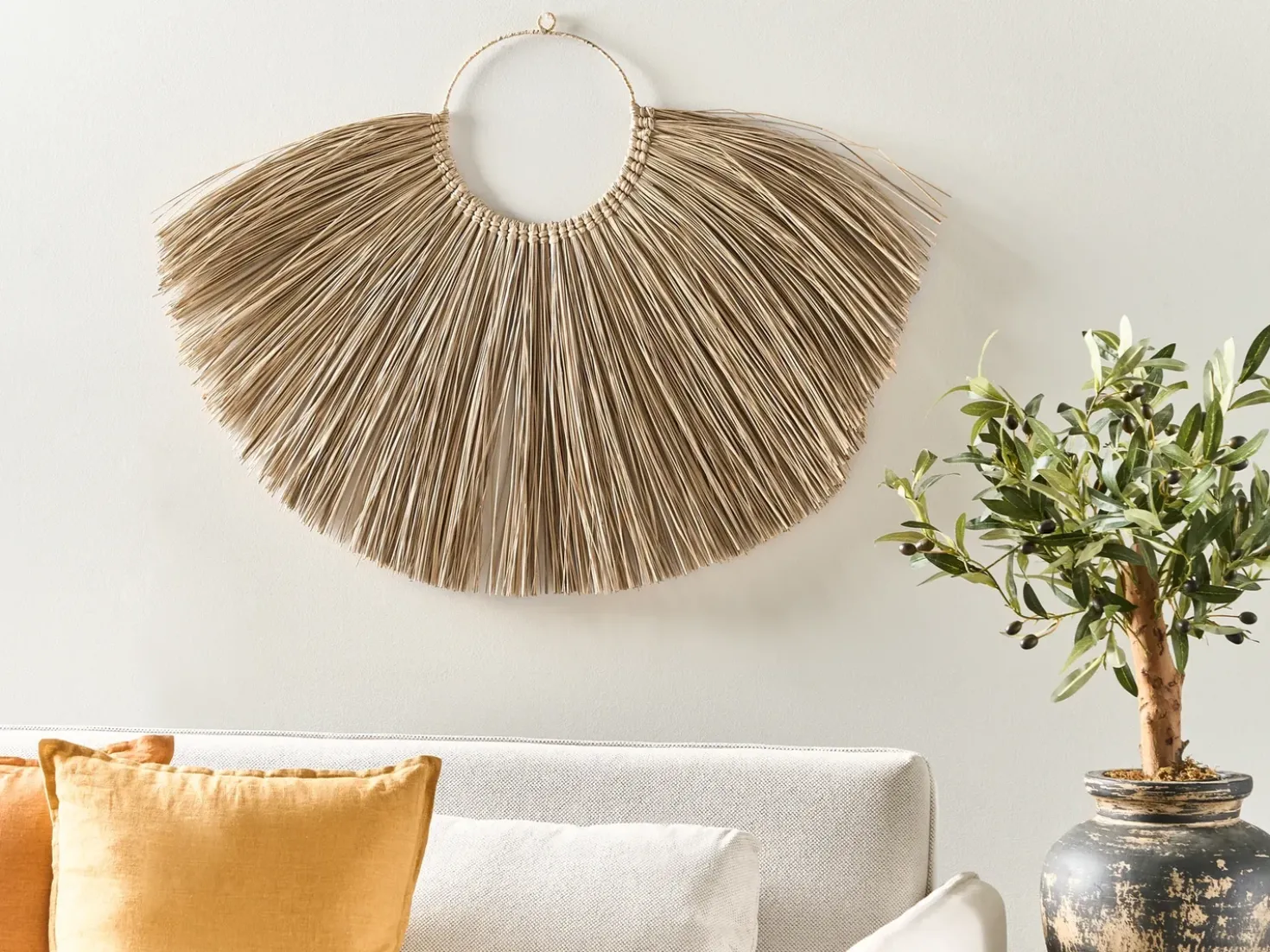Decorazione da parete HATINH Alghe marine 70 cm Naturale