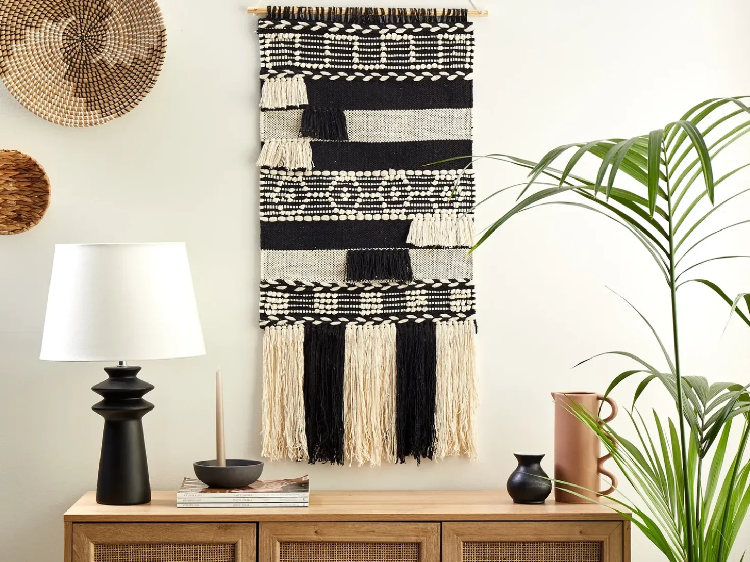 Decorazione da parete in tessuto MURIDKE Cotone 145 cm Beige