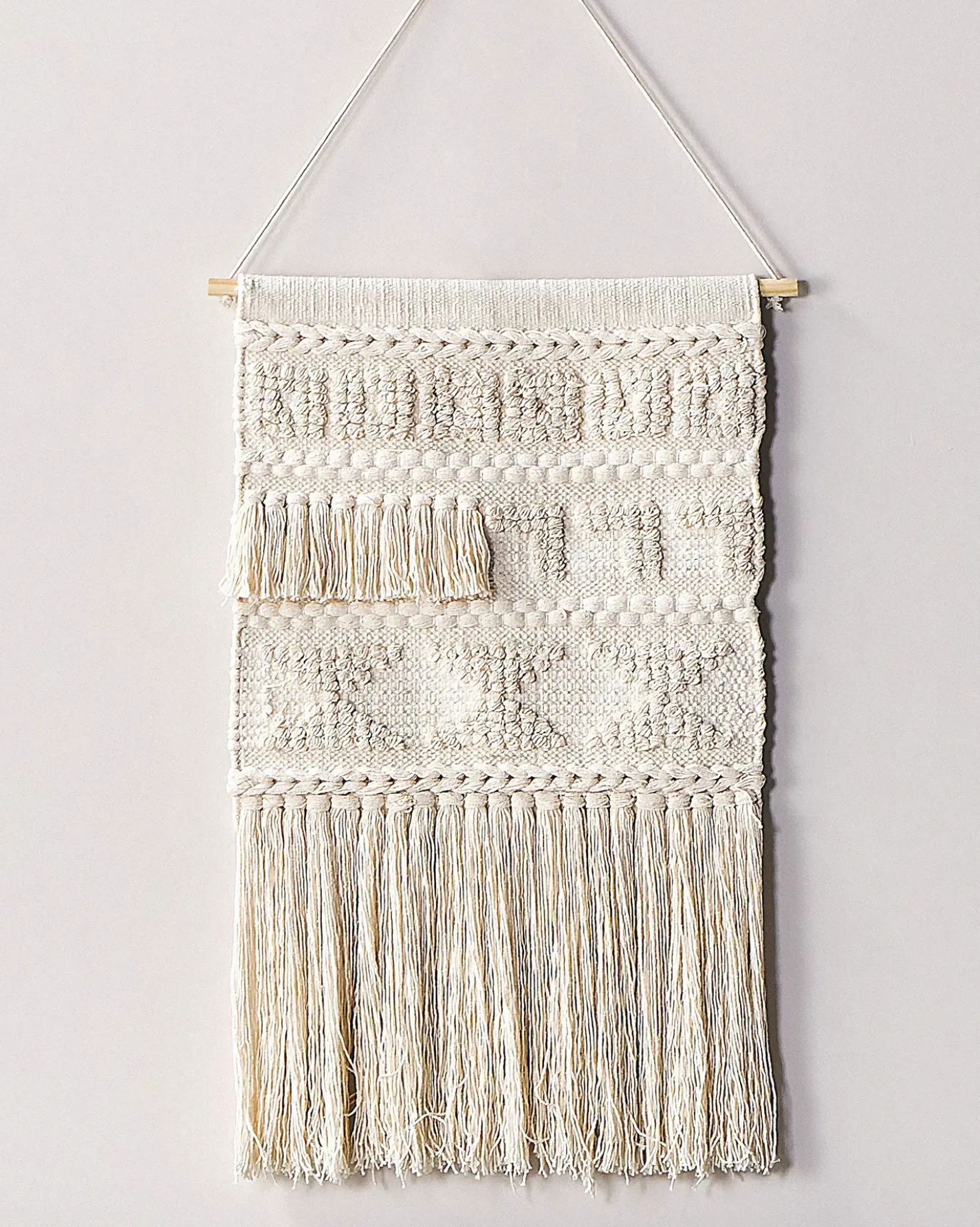 Decorazione da parete in tessuto KAMOKE Cotone 103 cm Beige