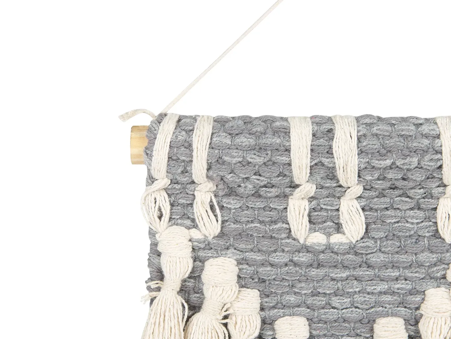 Decorazione da parete in tessuto MAHRI Cotone 106 cm Grigio