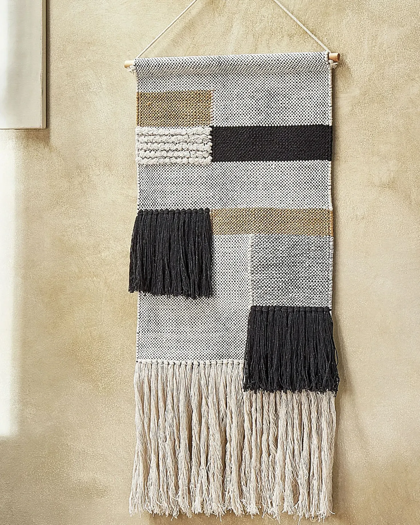 Decorazione da parete in tessuto HANGU Cotone 114 cm Beige