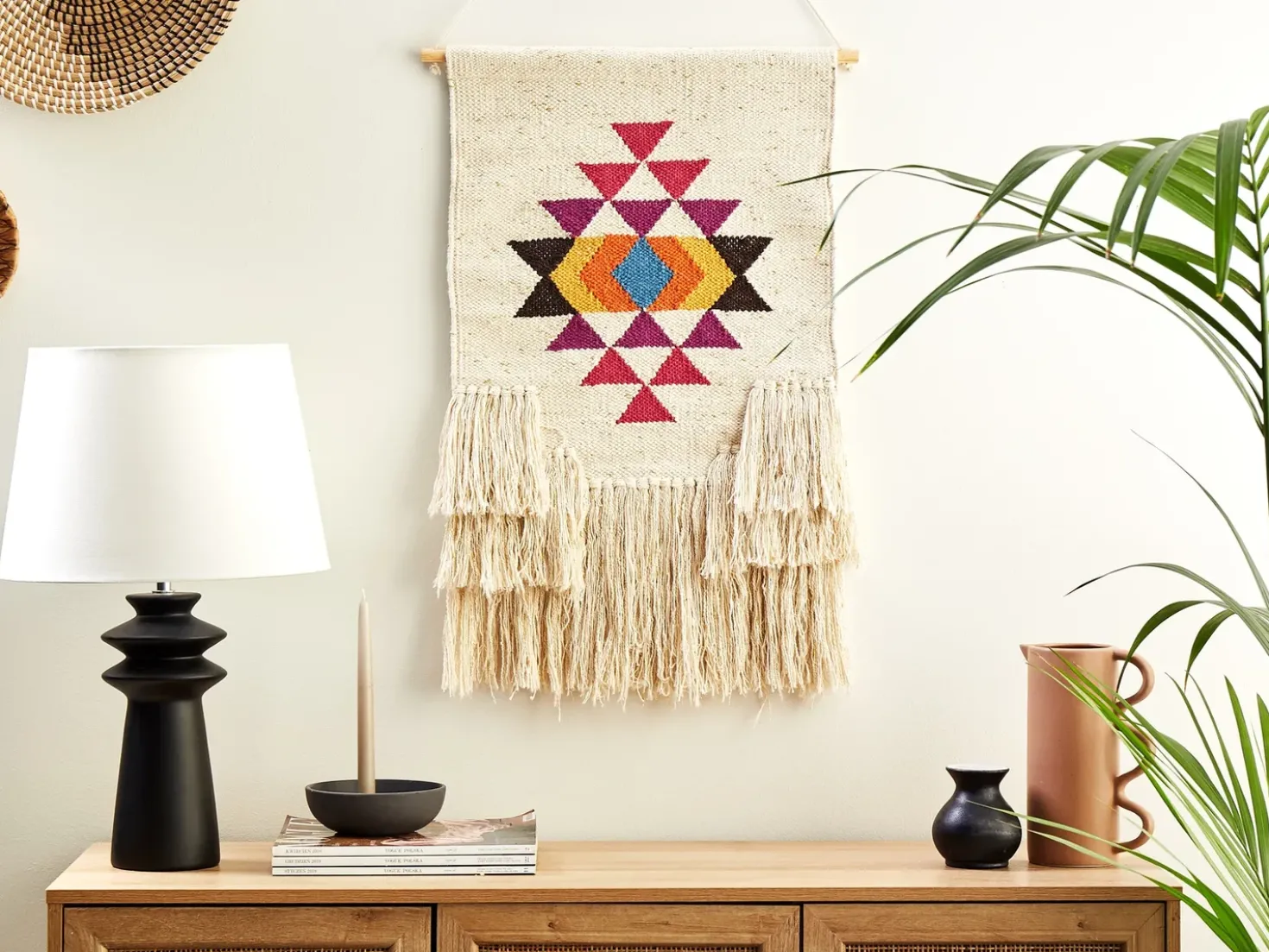 Decorazione da parete in tessuto VEHARI Cotone 104 cm Multicolore
