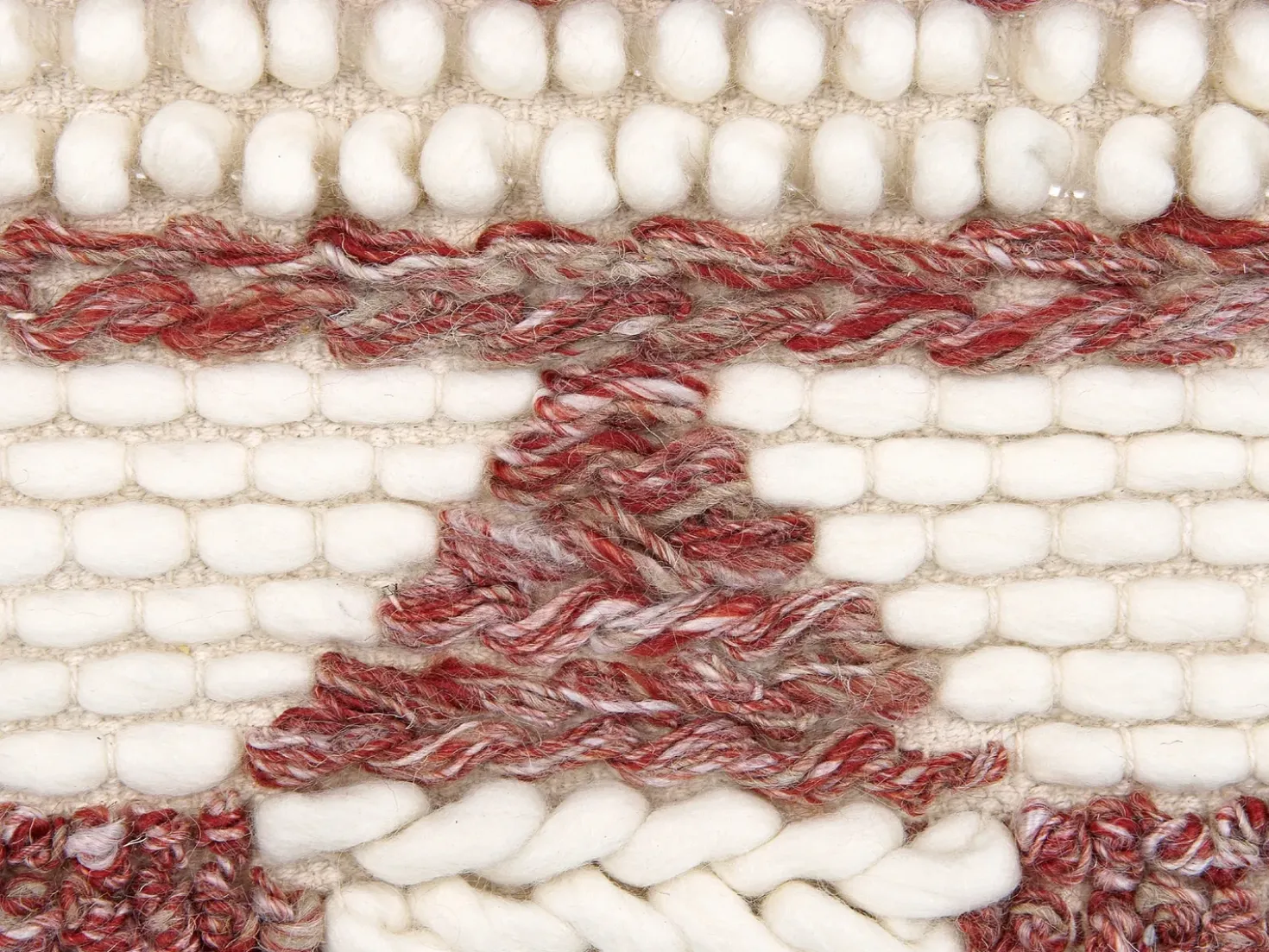 Decorazione da parete in tessuto SAIF Lana 90 cm Rosso