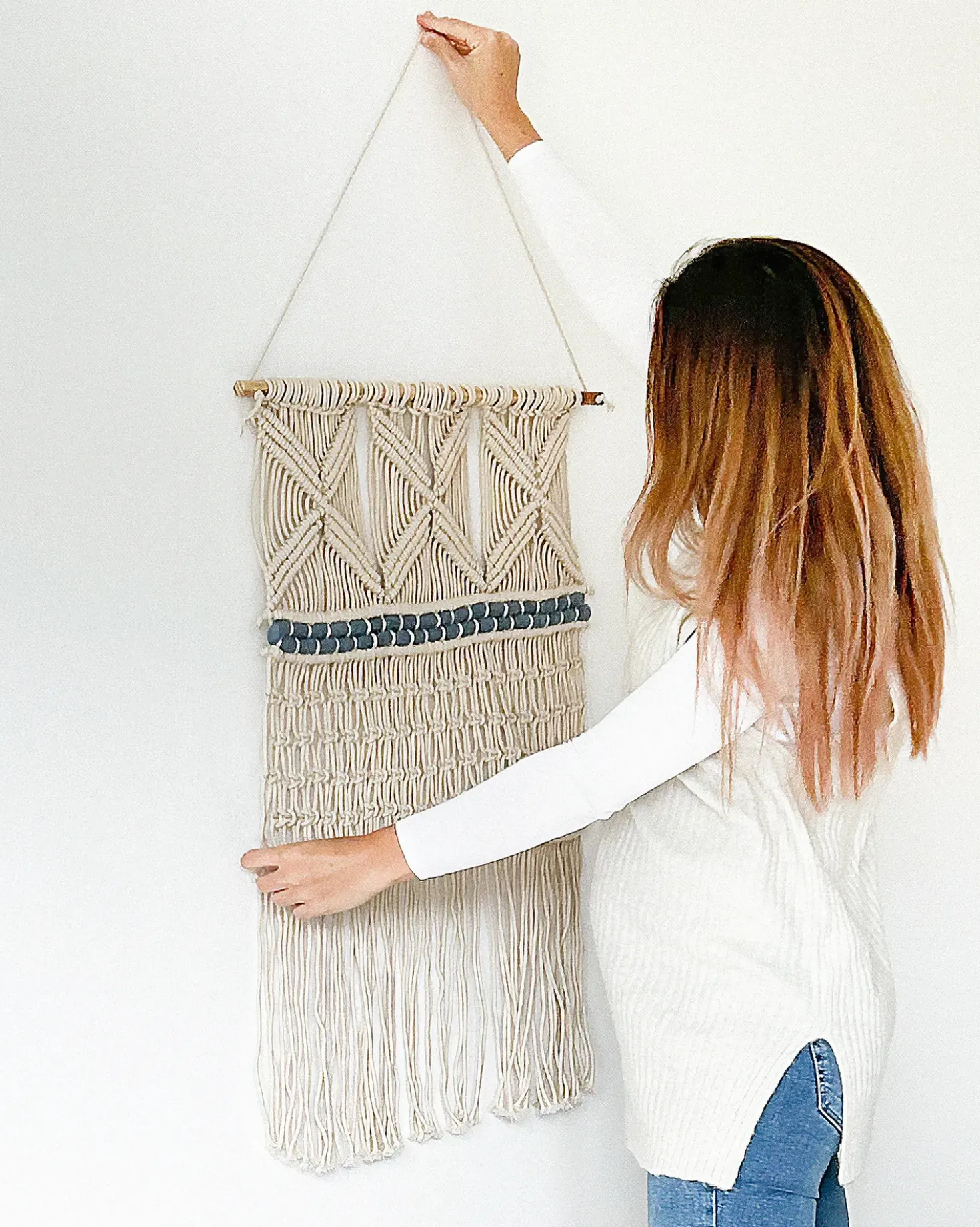 Decorazione da parete in tessuto KALADY Cotone 141 cm Beige