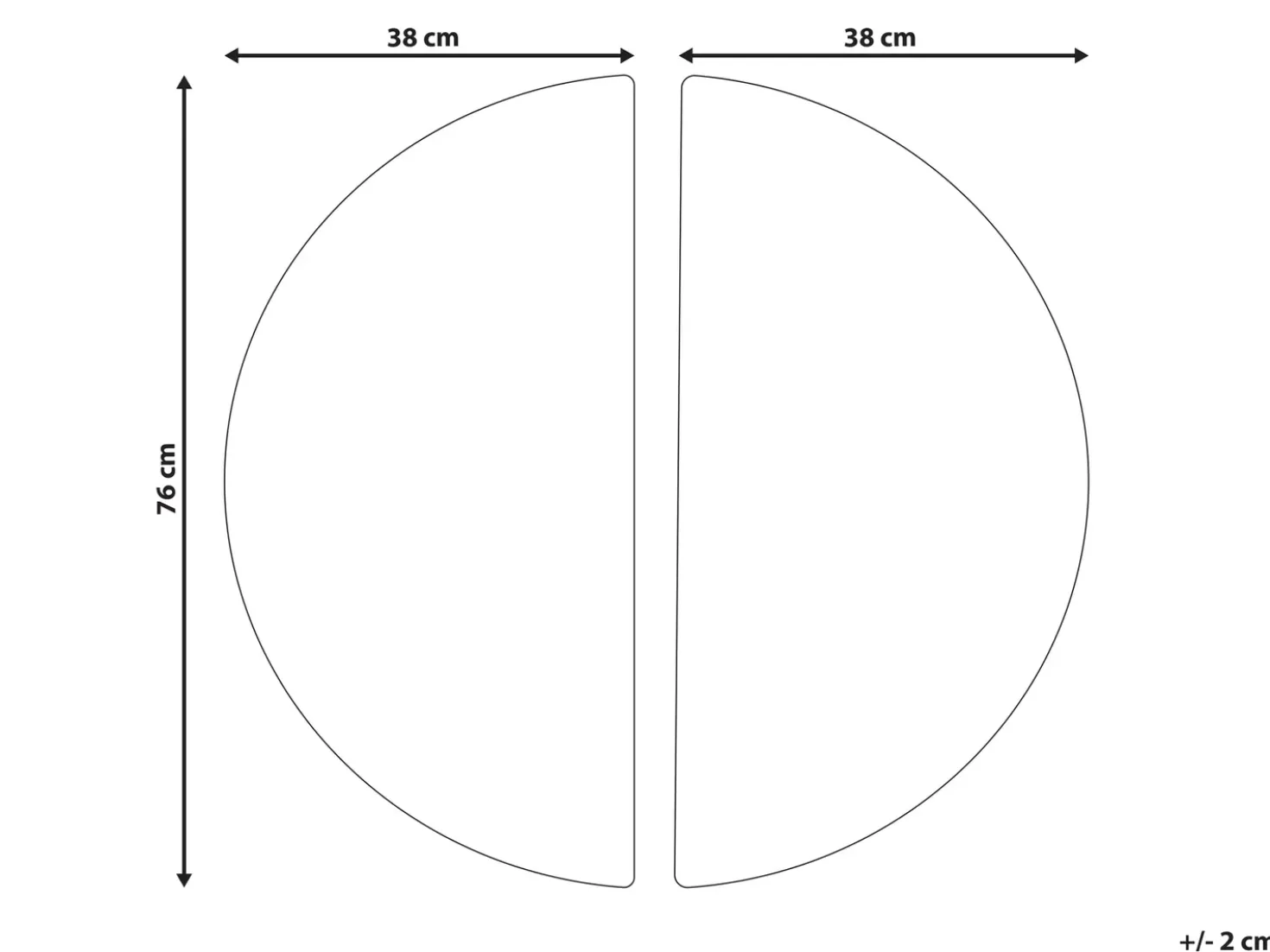 Decorazione da parete MANDAU Vetro 76 cm Nero