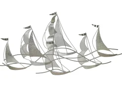 Decorazione da parete Nave AMERICIUM Metallo 67 cm Argento