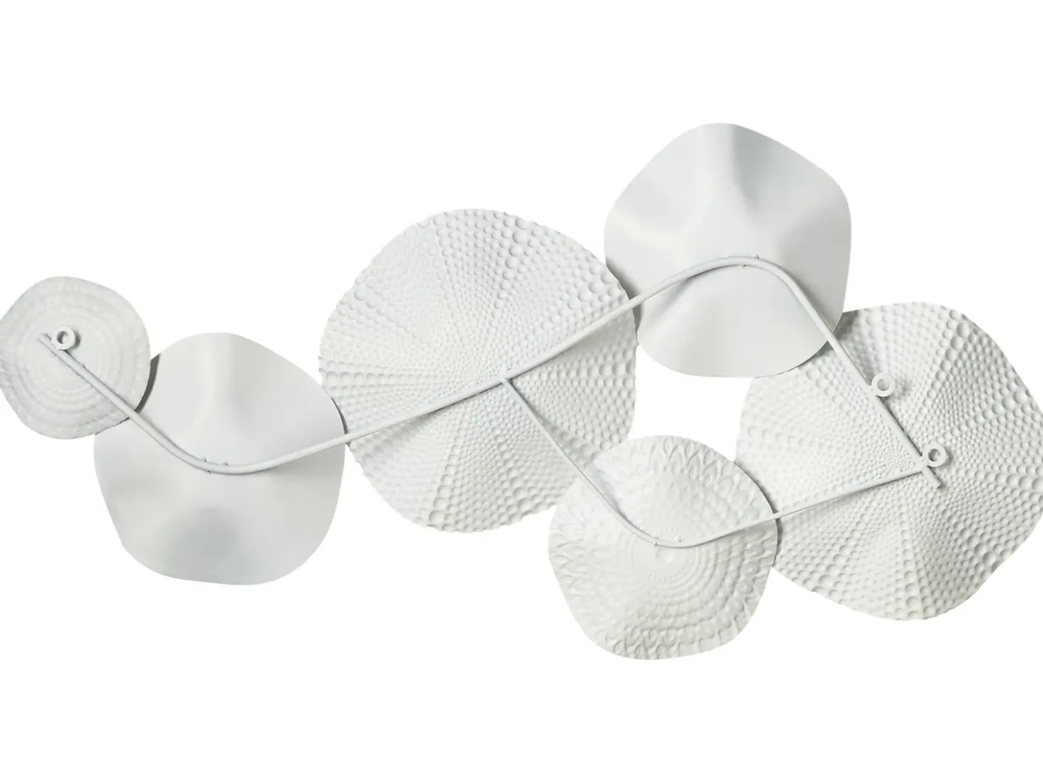 Decorazione da parete NEODYNIUM Metallo 47 cm Bianco