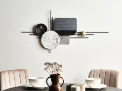 Decorazione da parete OVAR Metallo 50 cm Grigio