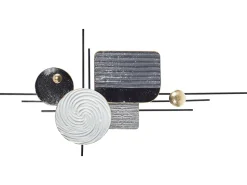 Decorazione da parete OVAR Metallo 50 cm Grigio