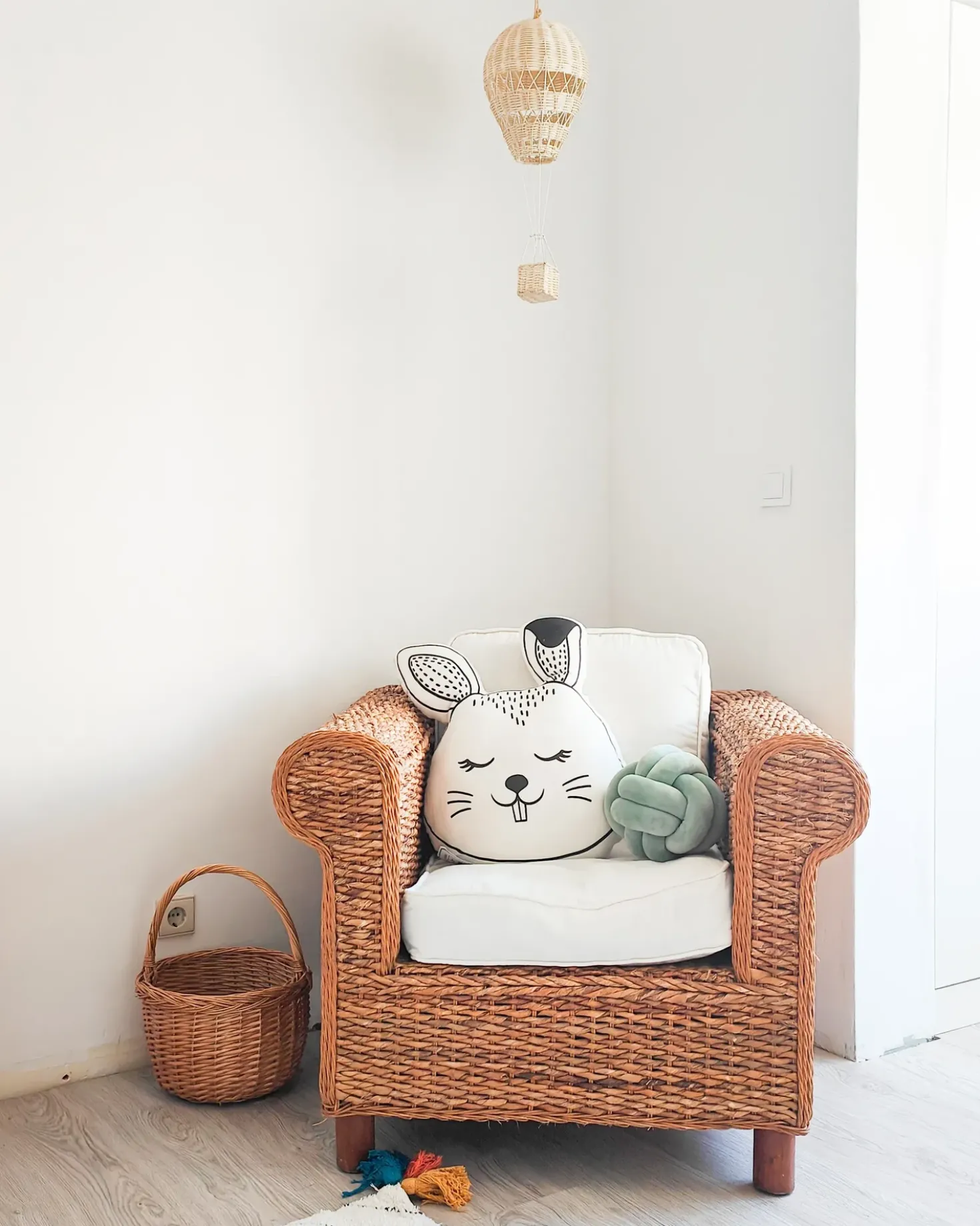 Decorazione da parete Palloncino BEMBA Rattan 60 cm Naturale
