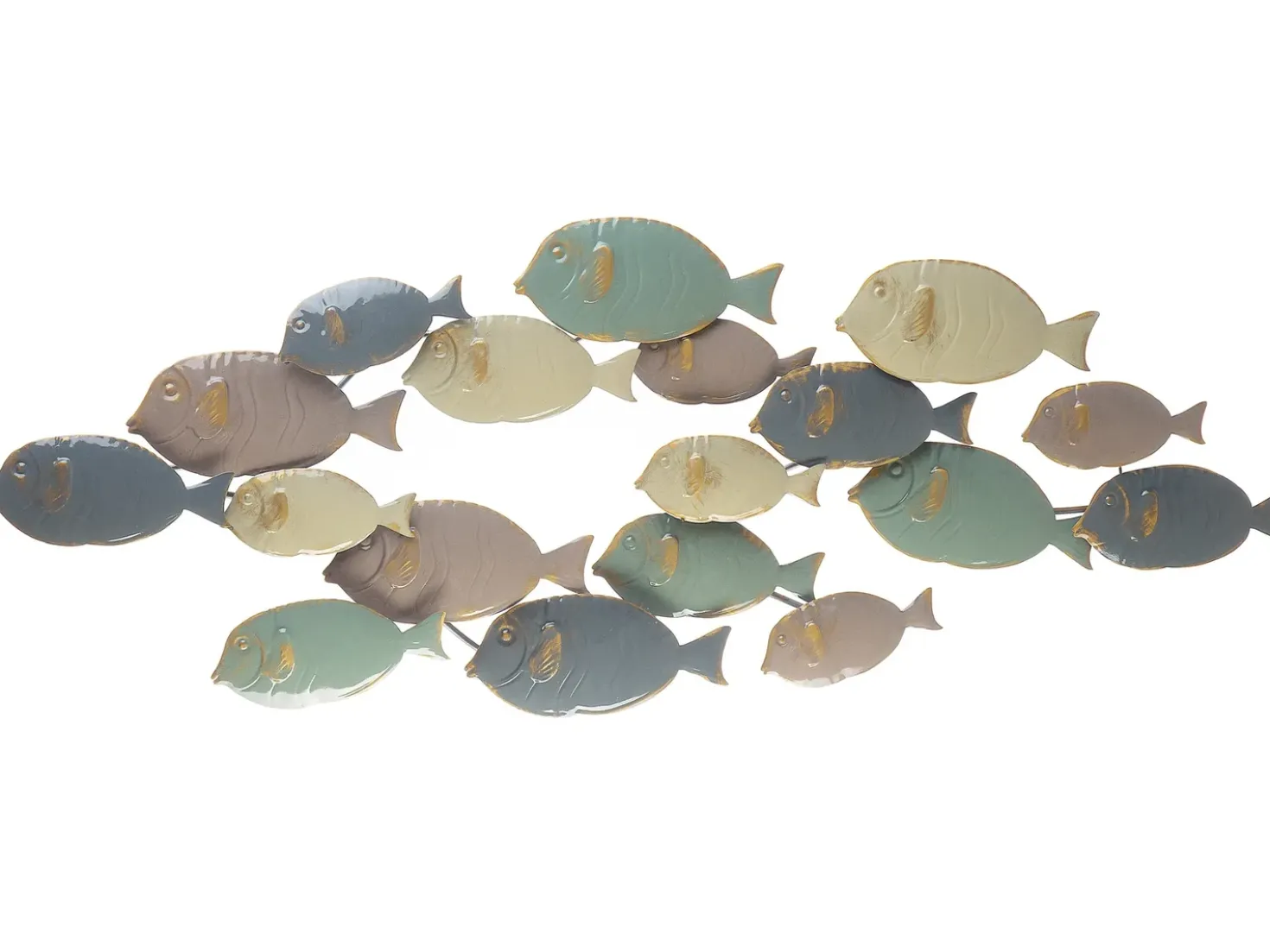 Decorazione da parete Pesce FERMIUM Metallo 47 cm Multicolore