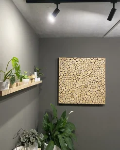 Decorazione da parete TWIG Legno di teak 85 cm Marrone chiaro
