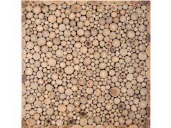 Decorazione da parete TWIG Legno di teak 85 cm Marrone chiaro