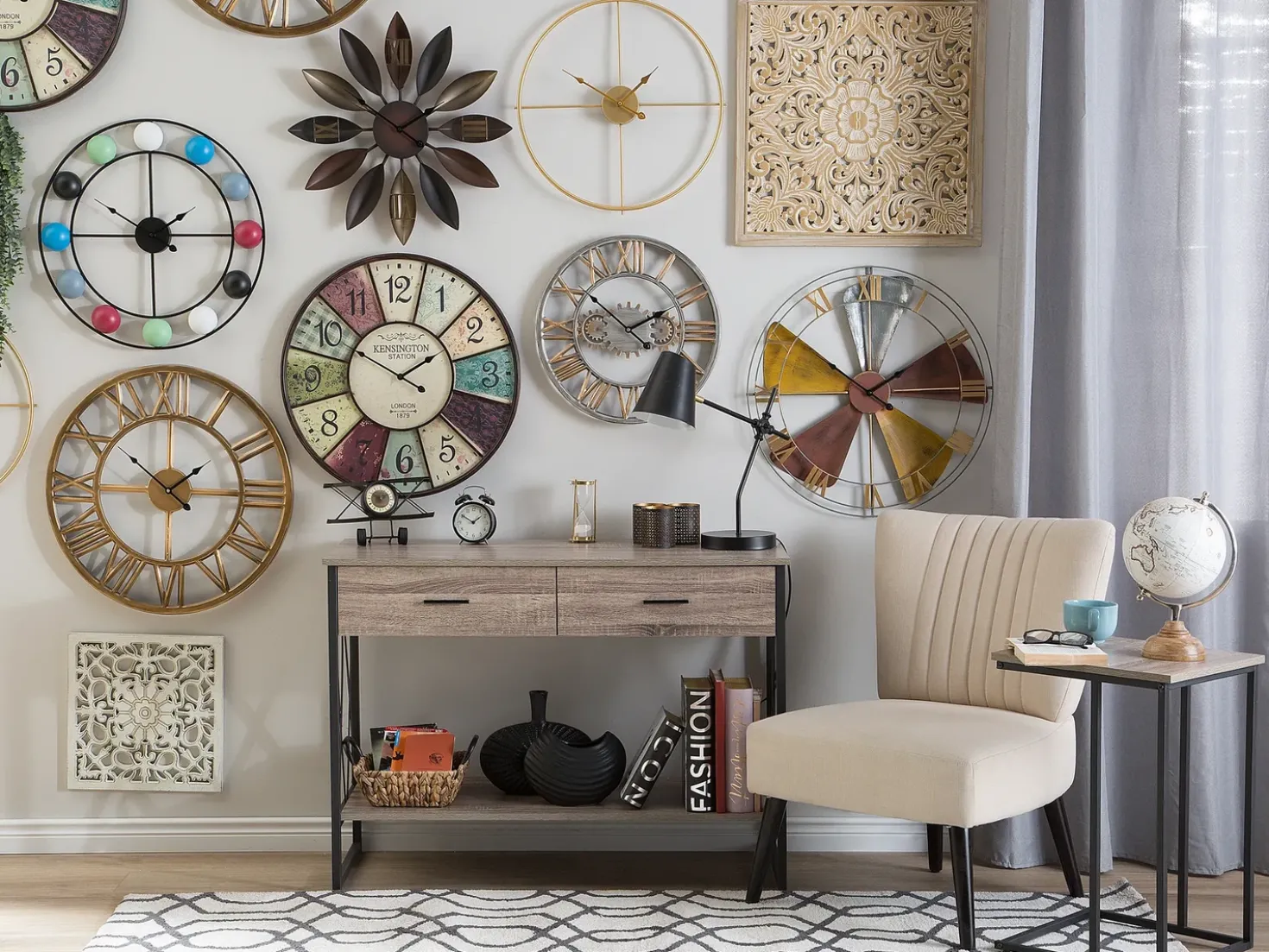 Decorazione da parete YONORA 60 cm Bianco