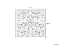 Decorazione da parete YONORA 60 cm Bianco