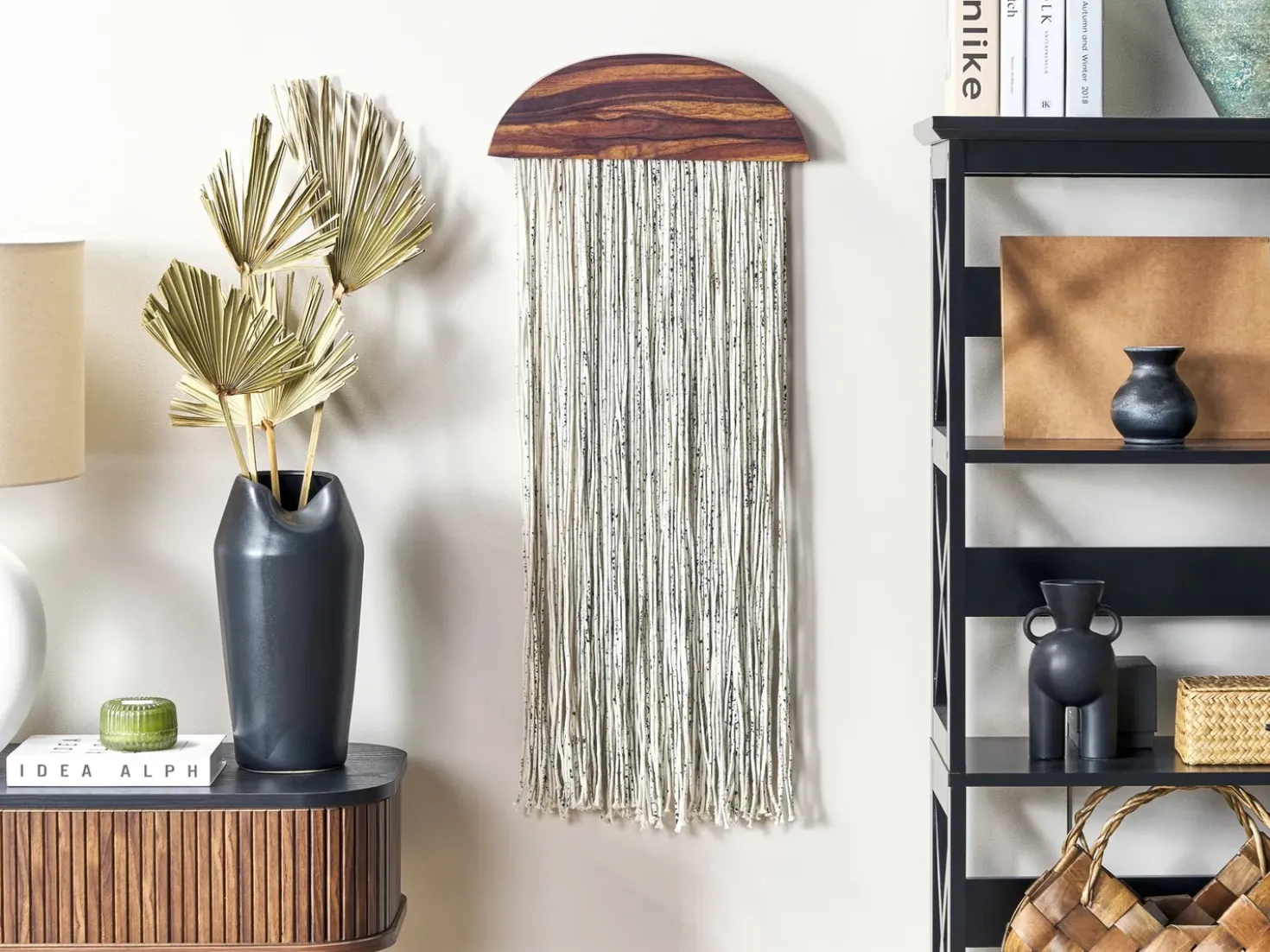 Decorazione da parete ZIKIRIA Legno di pioppo 92 cm Marrone scuro