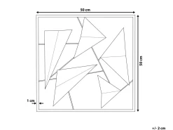Decorazione da parete ZINC Metallo 50 cm Blu