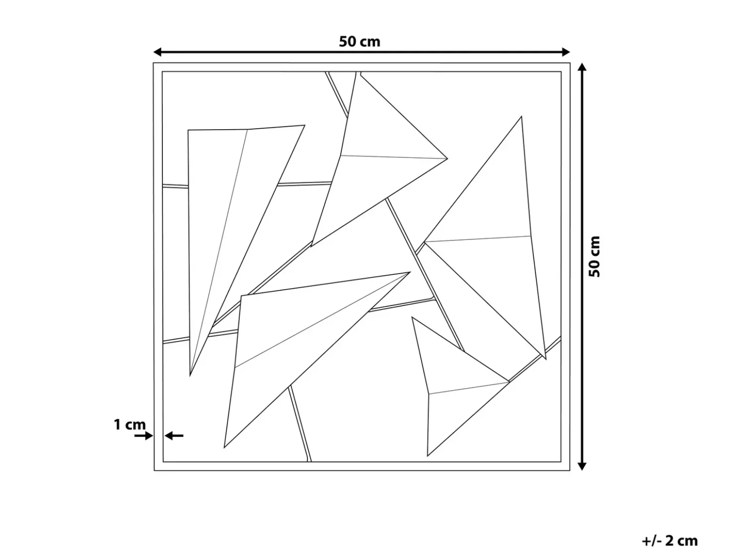 Decorazione da parete ZINC Metallo 50 cm Blu