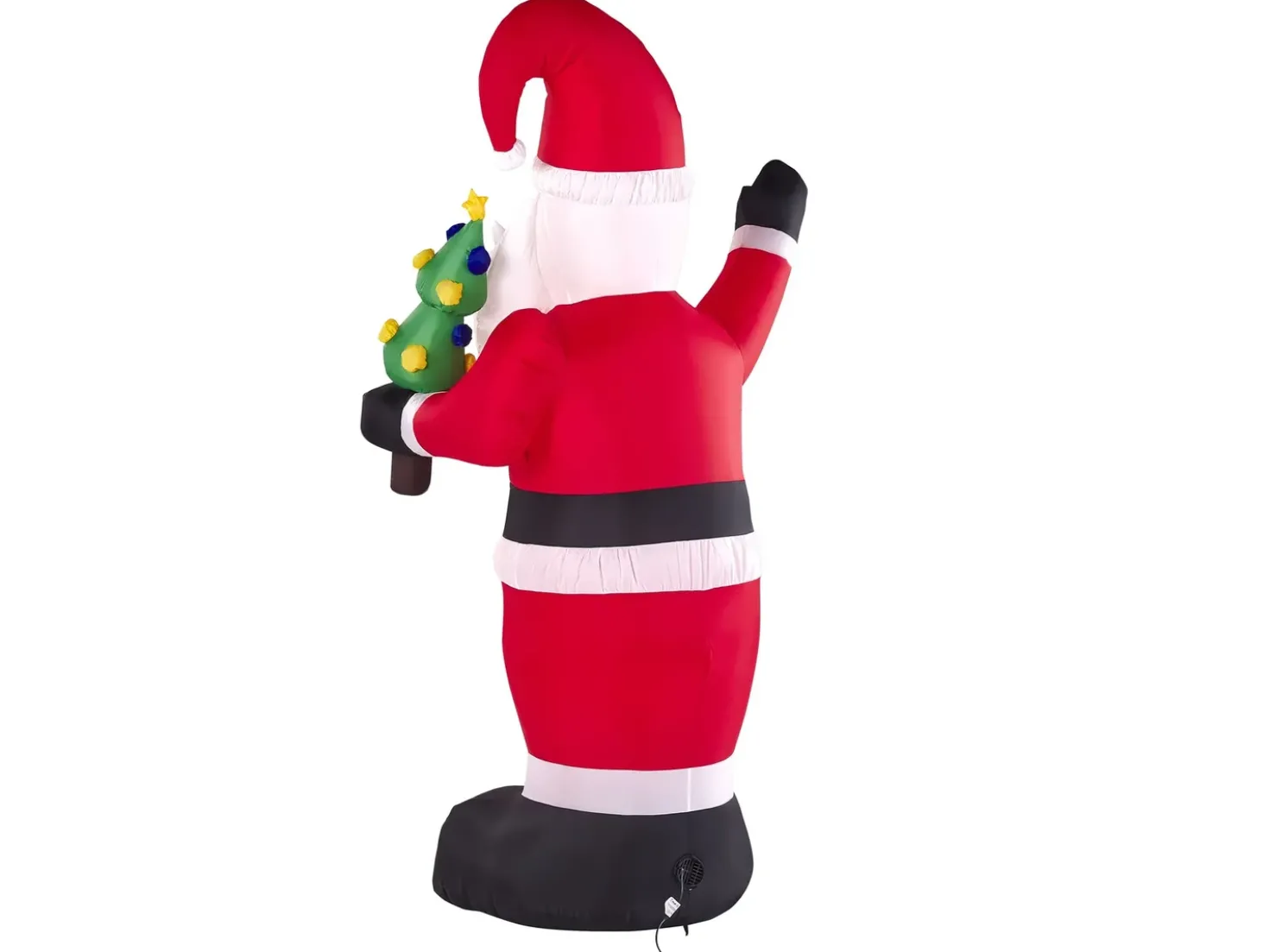 Decorazione gonfiabile per esterni LED IVALO Babbo Natale 225 cm Rosso