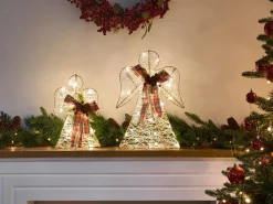 Decorazione natalizia ANNSJON Angelo 30/40 cm Multicolore