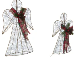 Decorazione natalizia ANNSJON Angelo 30/40 cm Multicolore
