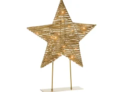 Decorazione natalizia LED FARUP Stella 51 cm Oro