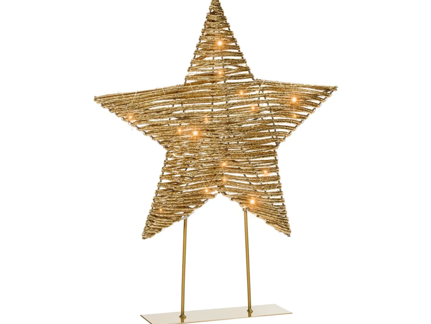 Decorazione natalizia LED FARUP Stella 51 cm Oro