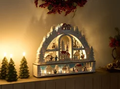 Decorazione natalizia LED NORSJO 36 cm Marrone chiaro