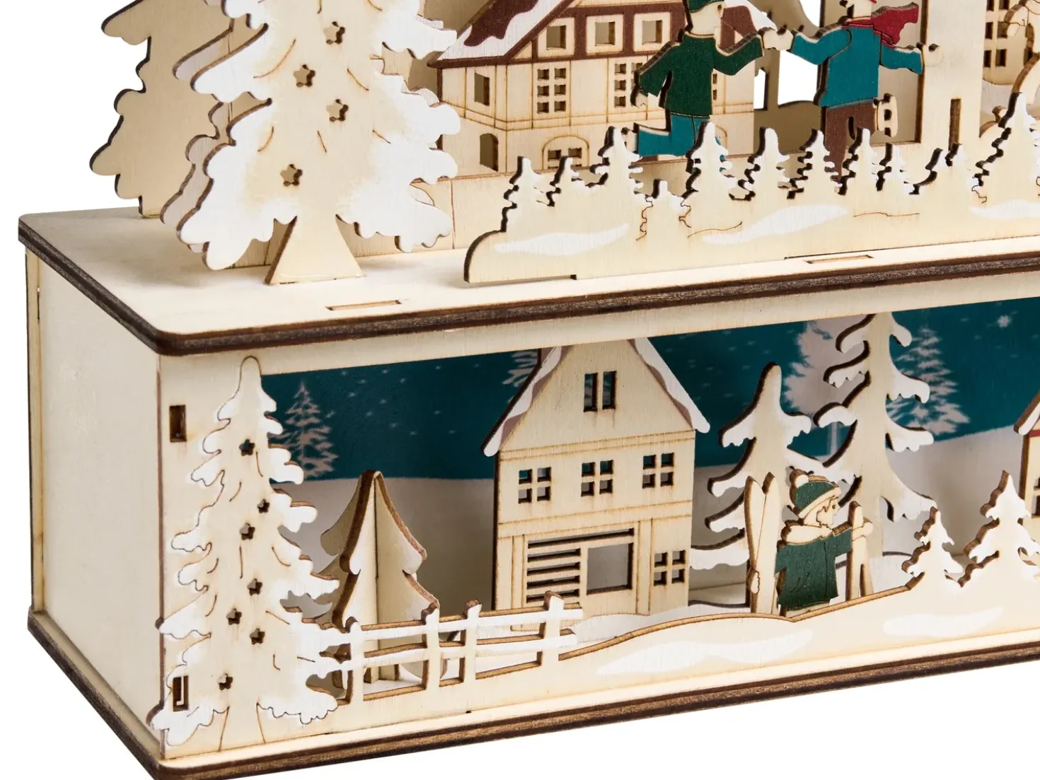 Decorazione natalizia LED NORSJO 36 cm Marrone chiaro