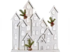 Decorazione natalizia LED MAAVESI Casa 53 cm Bianco