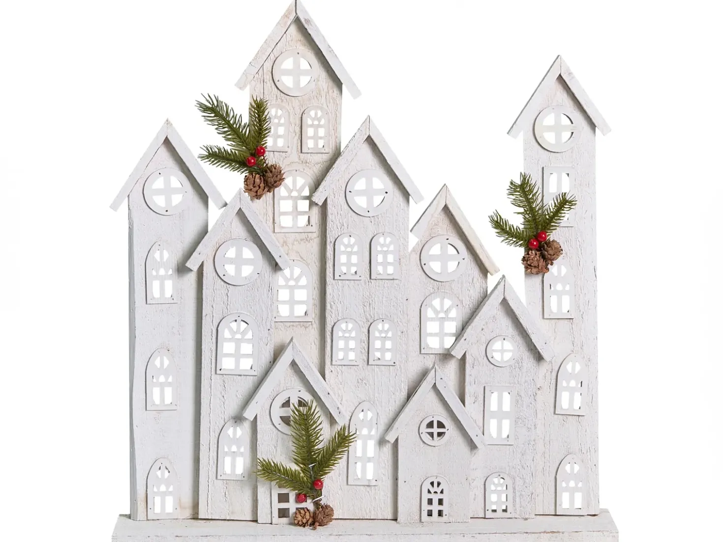 Decorazione natalizia LED MAAVESI Casa 53 cm Bianco