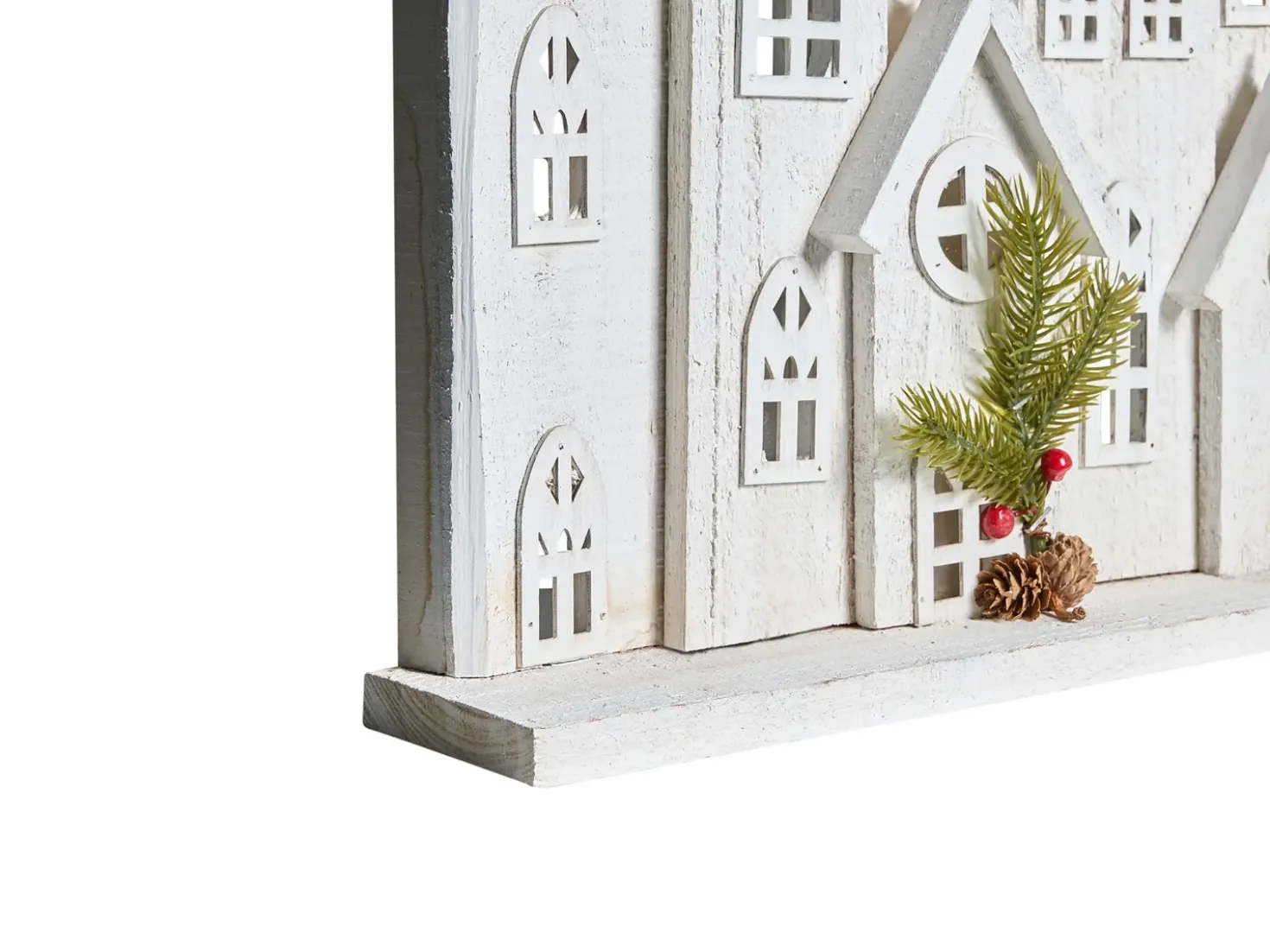 Decorazione natalizia LED MAAVESI Casa 53 cm Bianco