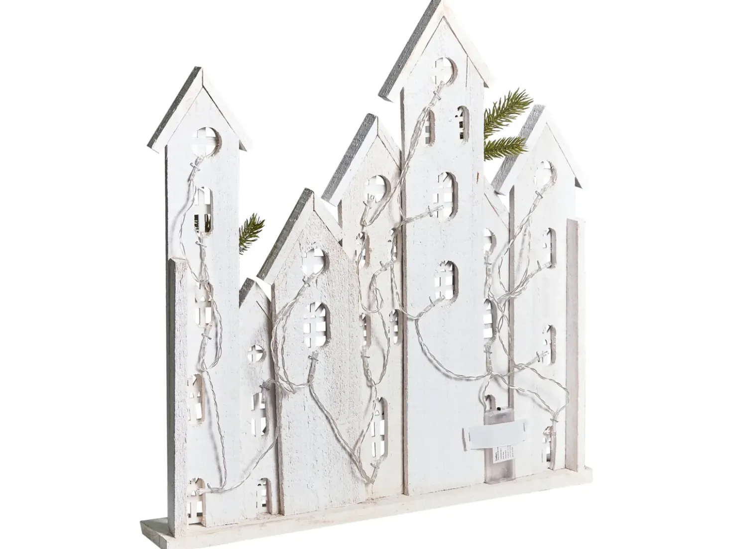 Decorazione natalizia LED MAAVESI Casa 53 cm Bianco