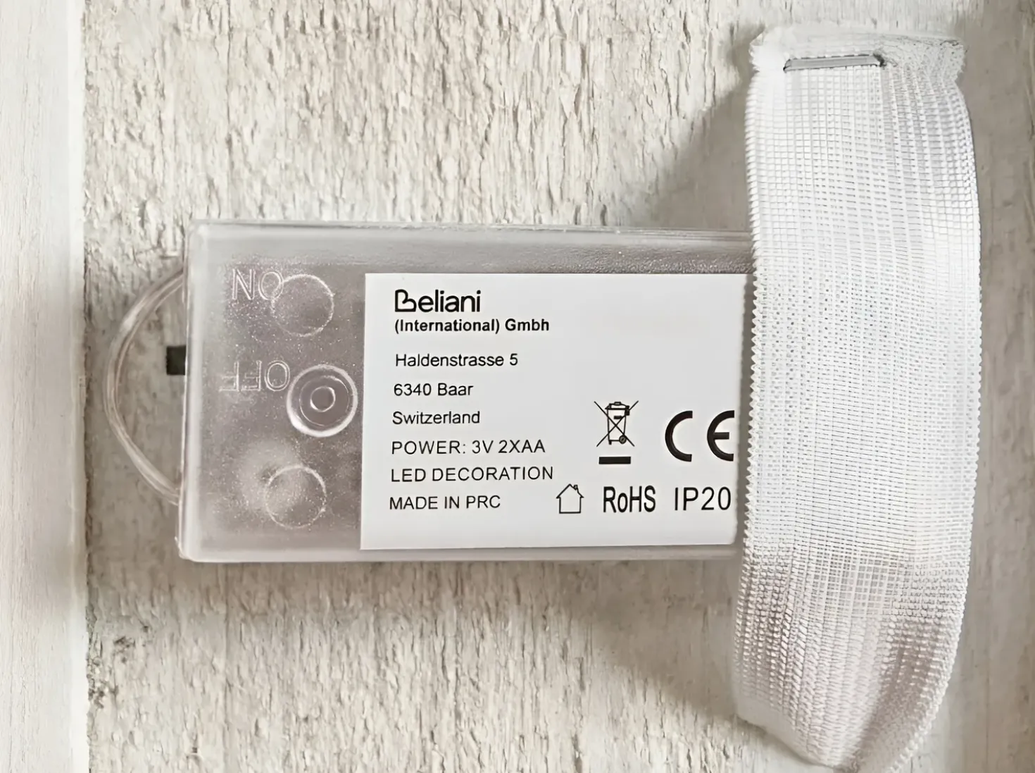 Decorazione natalizia LED MAAVESI Casa 53 cm Bianco