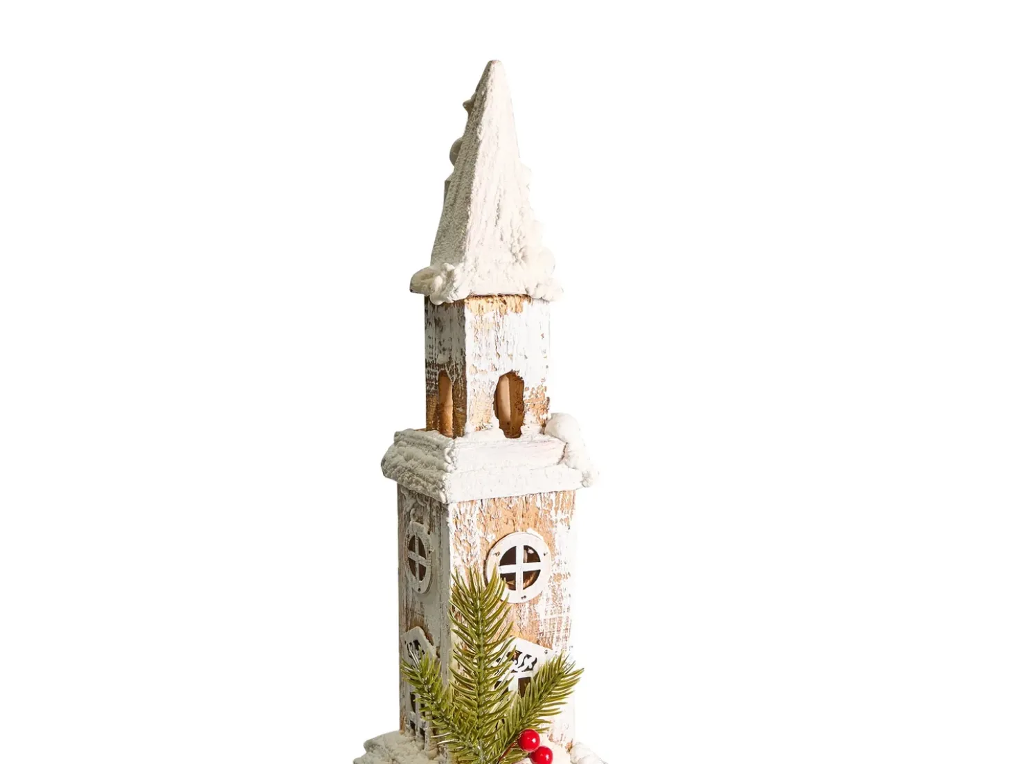 Decorazione natalizia LED NASIJARVI Casa 85 cm Marrone chiaro
