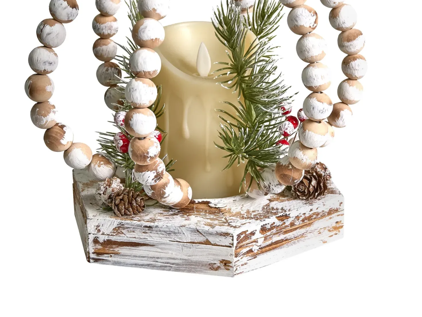 Decorazione natalizia LED PETRUMA 40 cm Marrone chiaro