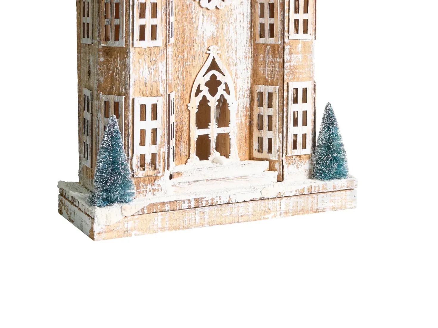 Decorazione natalizia LED UNARI Casa 50 cm Marrone chiaro
