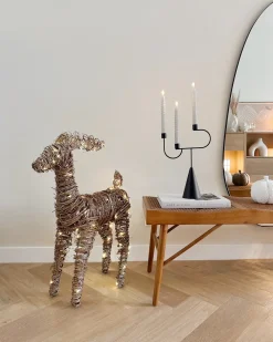 Decorazione natalizia LED GRINDAVIK Renna 97 cm Naturale