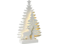 Decorazione natalizia LED FEMAN Renna Albero di Natale 36 cm Bianco