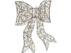 Decorazione natalizia LED FILSO Fiocco 56 cm Oro