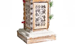 Decorazione natalizia LED LENTIRA Lampada da palo 80 cm Marrone chiaro